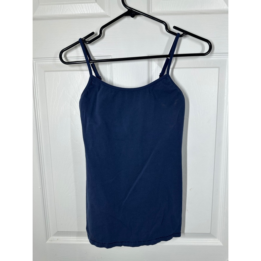 Maidenform Camisole Women M Blue Built-in Shelf Bra Tank Top Adjustable Strap - Picture 7 of 7